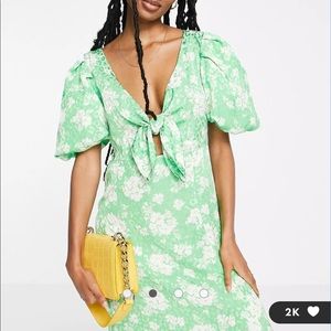 River Island Womens Green Midi Dress
